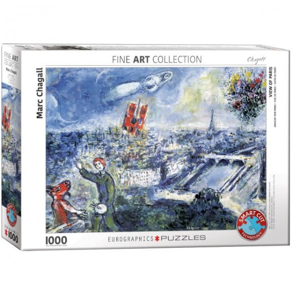 Widok na Paryż, Marc Chagall - Sklep Art Puzzle